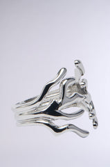 CUFFED UP BRACELET IN SILVER