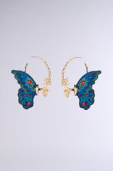 SO FLY BUTTERFLY HOOP EARRING