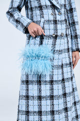 WORTH IT ALL FEATHER PURSE