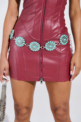 TURQ CHAIN BELT