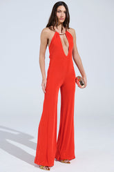 BACK IN TIME JUMPSUIT WITH RUCHING