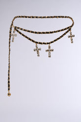 CROSS MY HEART CHAIN BELT