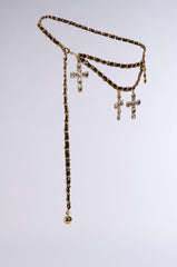 CROSS MY HEART CHAIN BELT