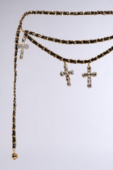 CROSS MY HEART CHAIN BELT