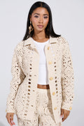CROCHET KNIT BUTTON UP