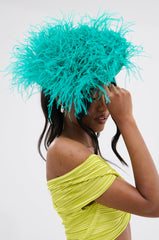 ULTIMATE VIBES OSTRICH FEATHER HAT