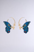SO FLY BUTTERFLY HOOP EARRING