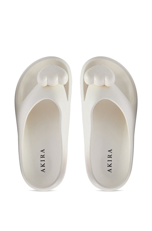 AKIRA COMPASSION WHITE SANDAL