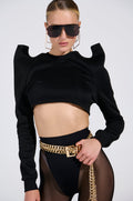 HAVE FUN CROP SWEATSHIRT
