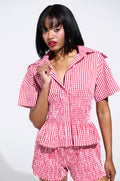 PICNIC TIME RUFFLE TOP