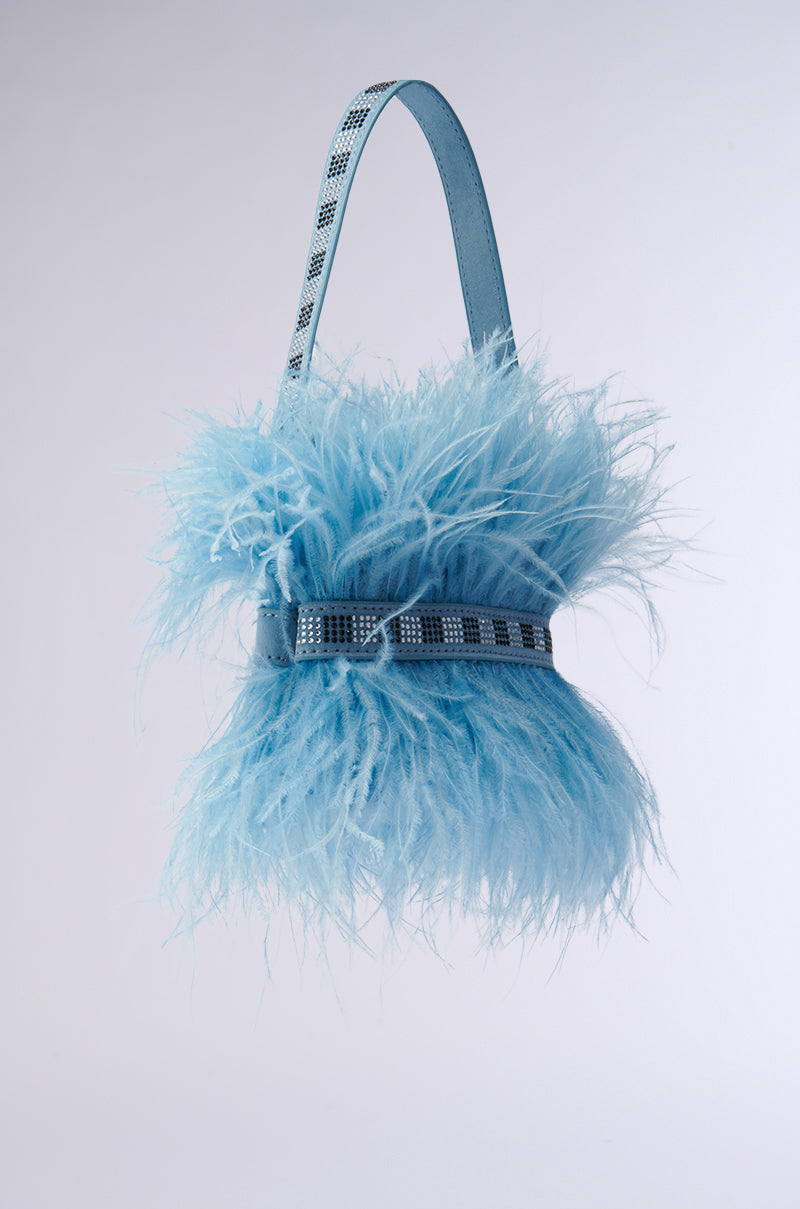 WORTH IT ALL FEATHER PURSE