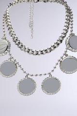 POP THE TOP SILVER NECKLACE SET