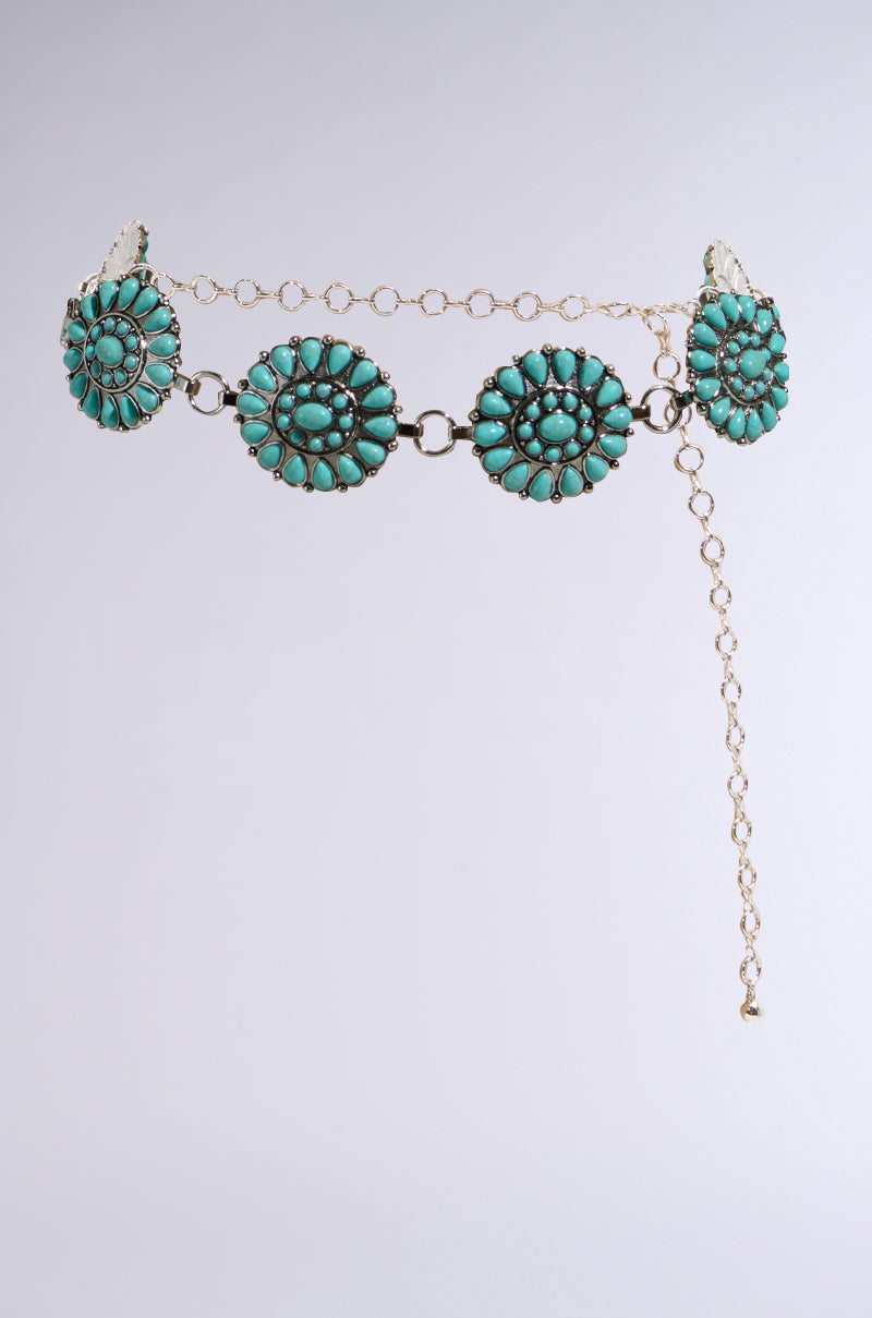 TURQ CHAIN BELT