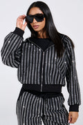 SPARKLE QUEEN ZIP UP SWEATSHIRT