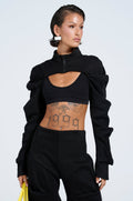 DONT MESS WITH ME CROP SWEATSHIRT