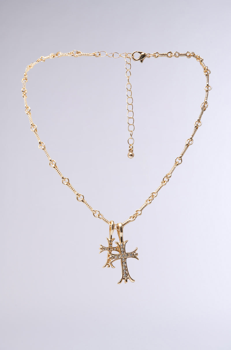 CROSSES NECKLACE