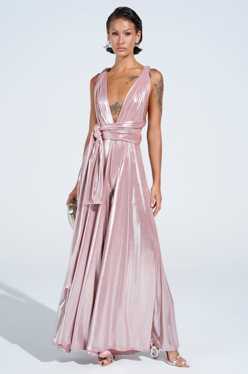SHINE BRIGHT WEAR MULTIPLE WAYS JUMPSUIT